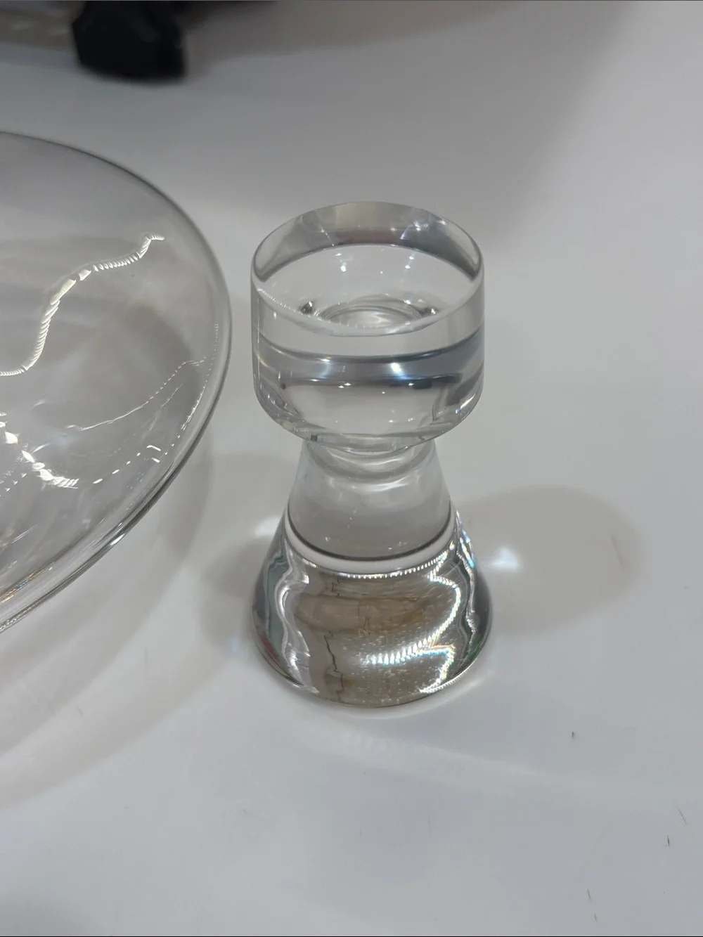 Williams Sonoma Clear Glass Wine Decanter with Stopper